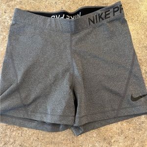 Nike Pro Dri-Fit bike shorts, gray, size M